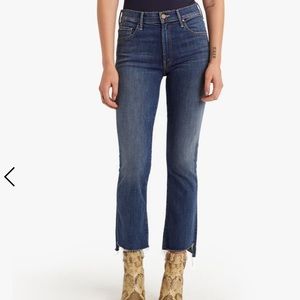MOTHER denim jeans. “The Insider Crop Step Fray”